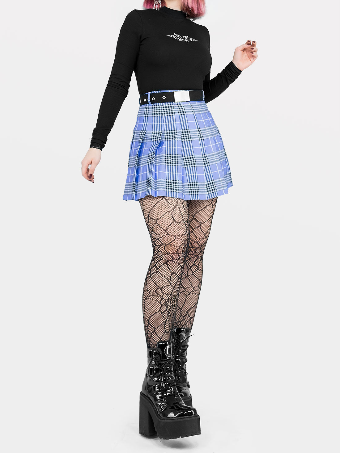 Violet Plaid Tennis Skirt