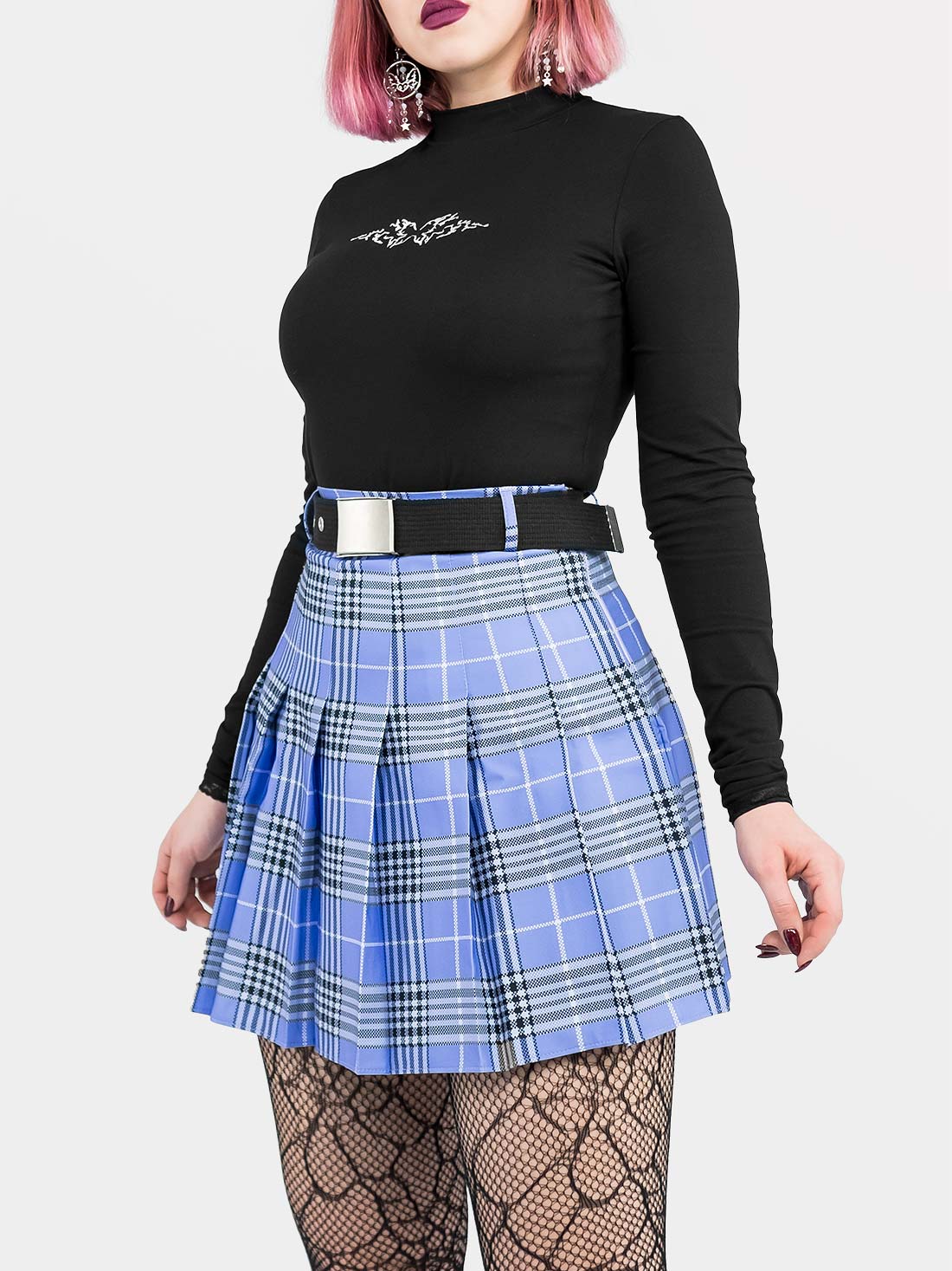 Violet Plaid Tennis Skirt
