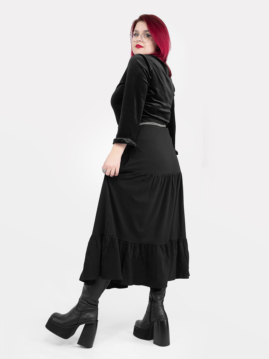 Oblivion Ruffled Maxi Skirt