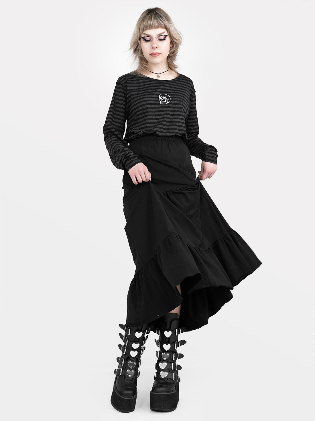 Oblivion Ruffled Maxi Skirt