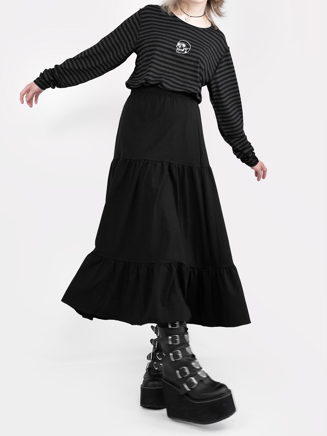 Oblivion Ruffled Maxi Skirt