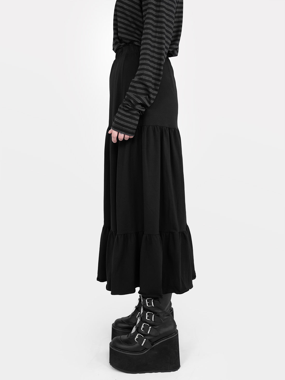Oblivion Ruffled Maxi Skirt