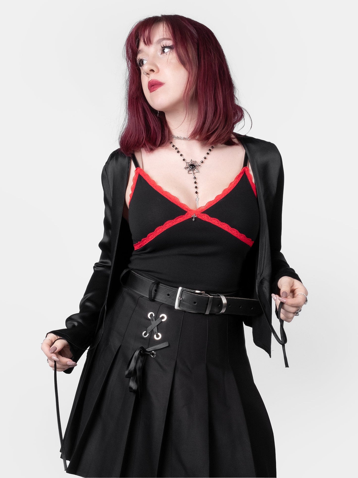Mercy Satin Tied Up Cardigan