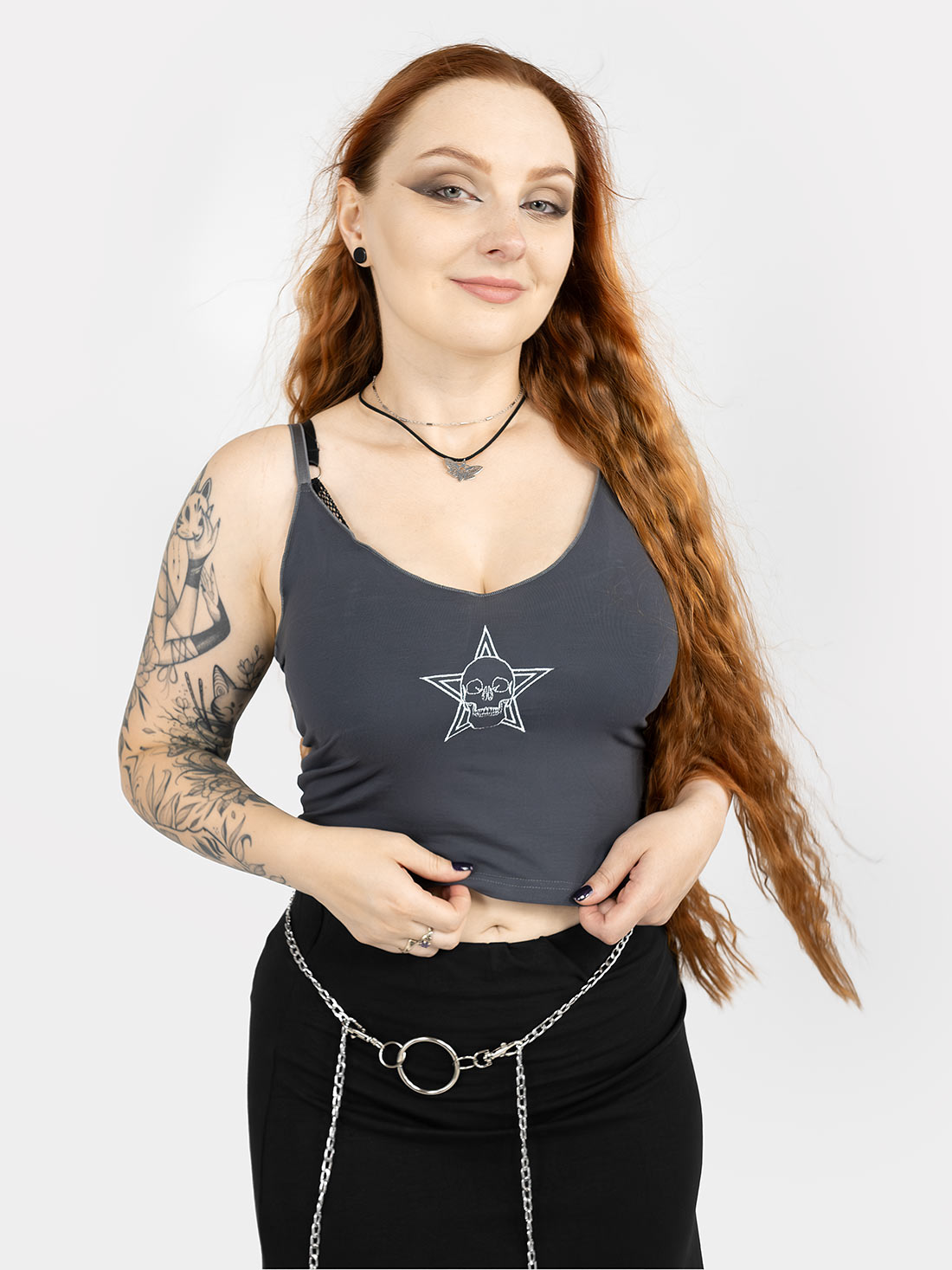 Shadow Skull Crop Top