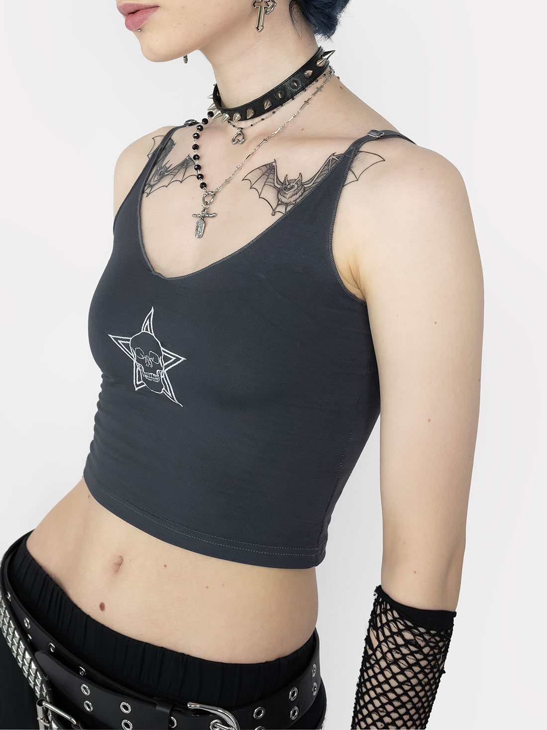 Shadow Skull Crop Top