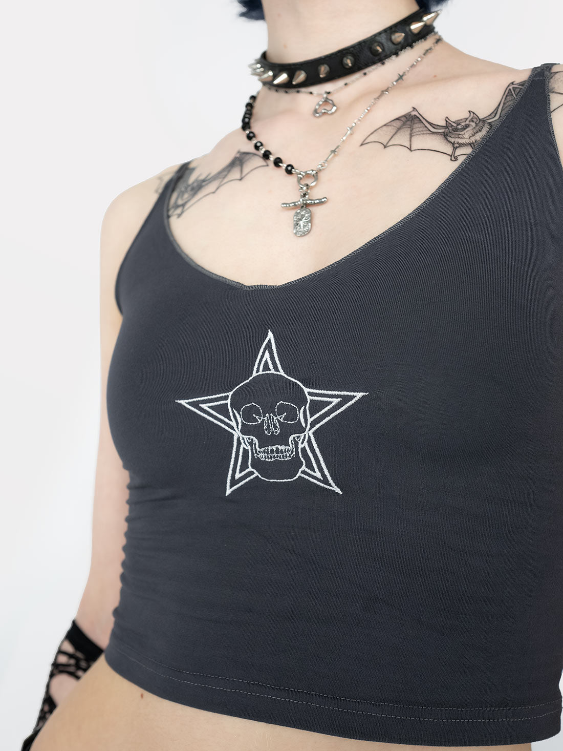 Shadow Skull Crop Top