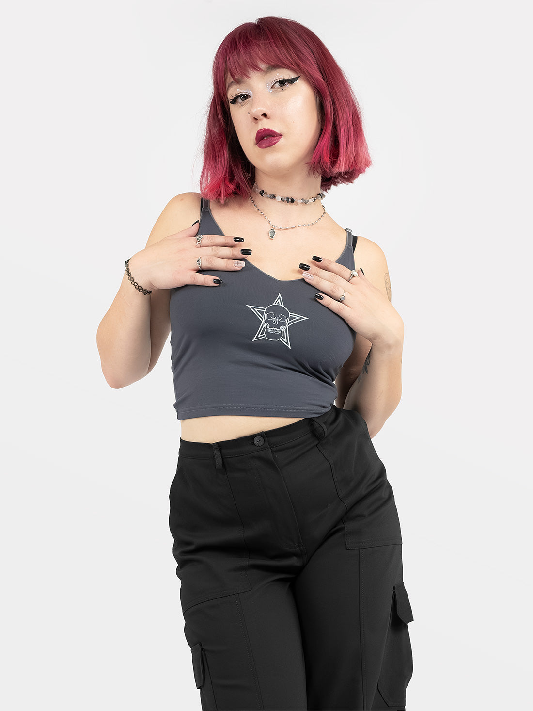 Shadow Skull Crop Top
