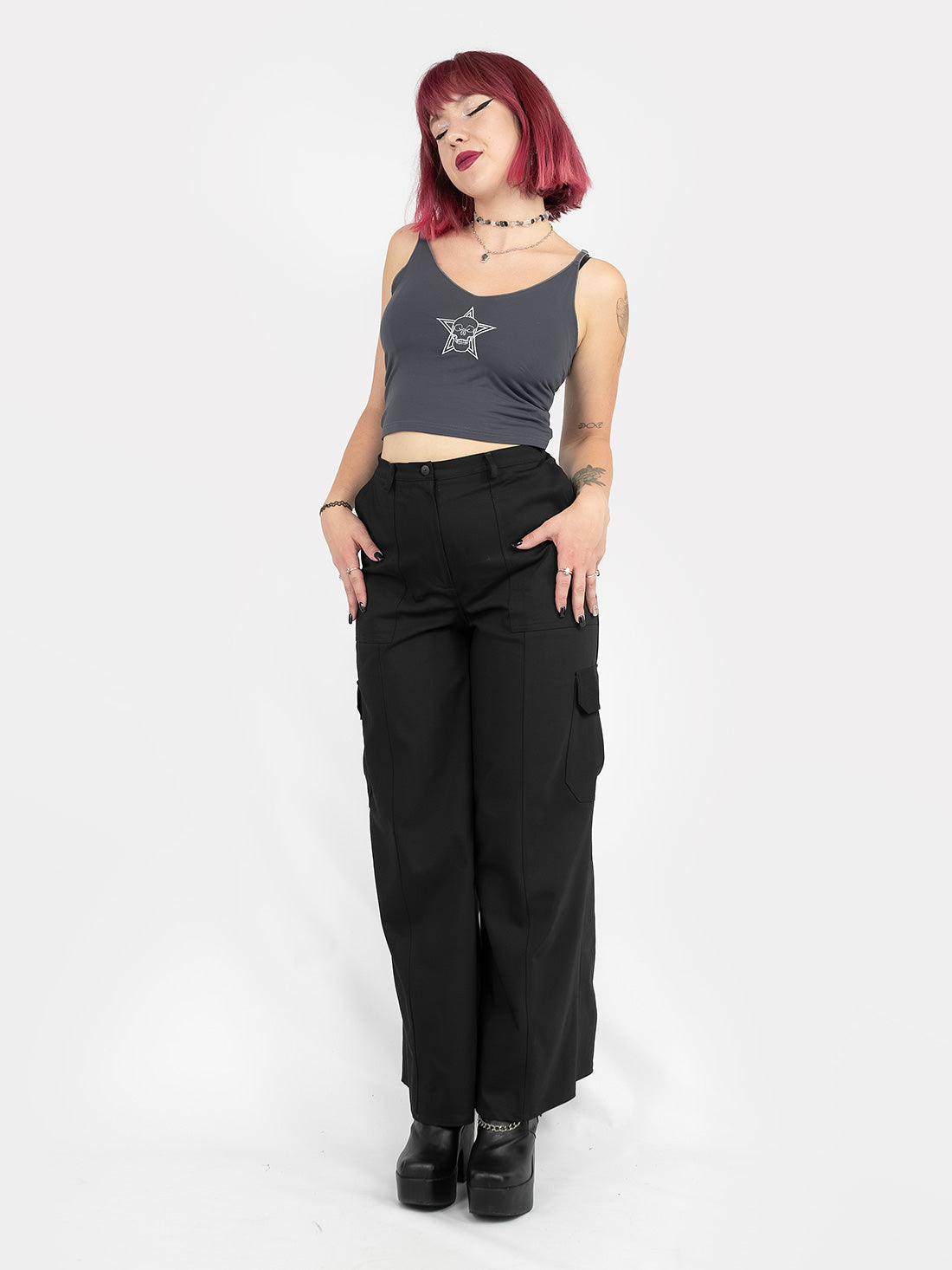 Shadow Skull Crop Top