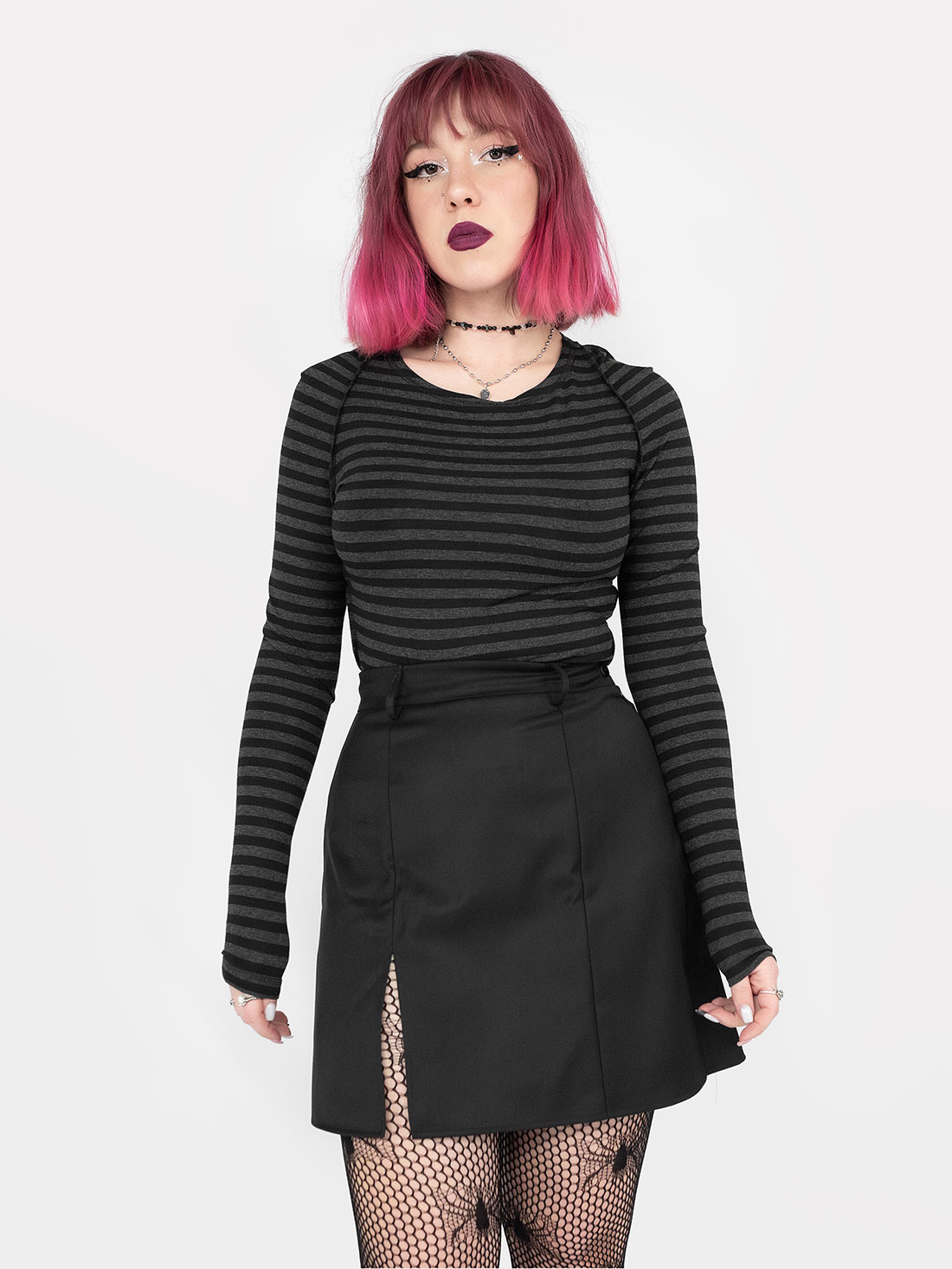 Coven Mini Slit Skirt