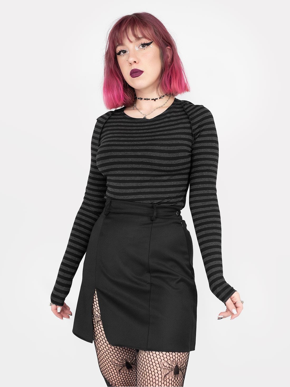 Coven Mini Slit Skirt