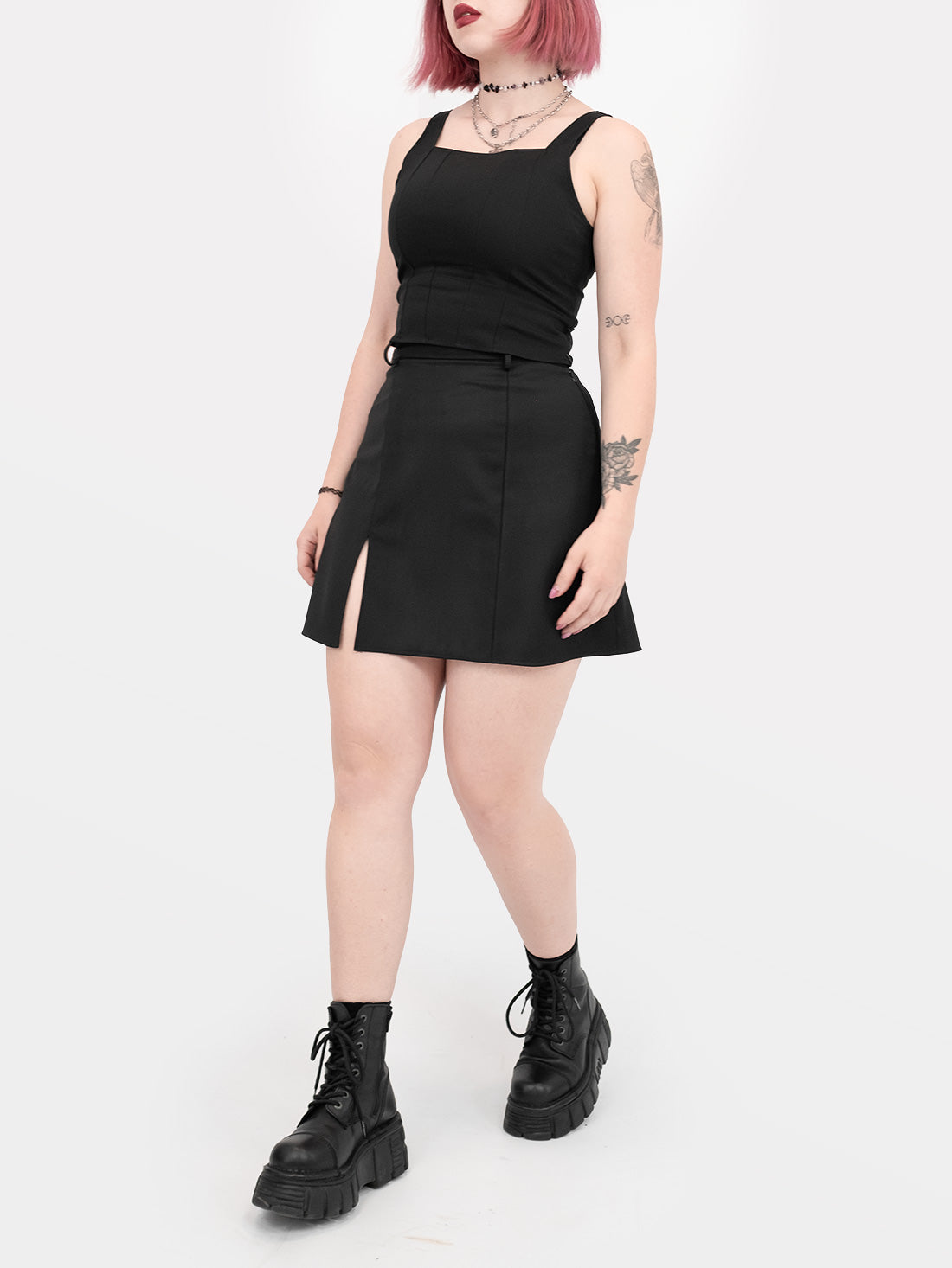 Coven Mini Slit Skirt