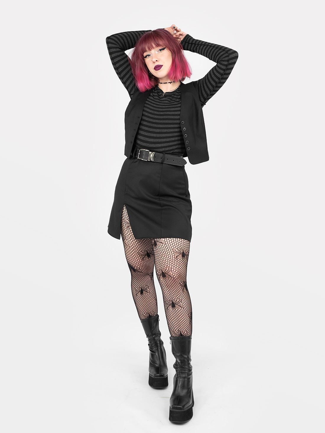 Coven Mini Slit Skirt