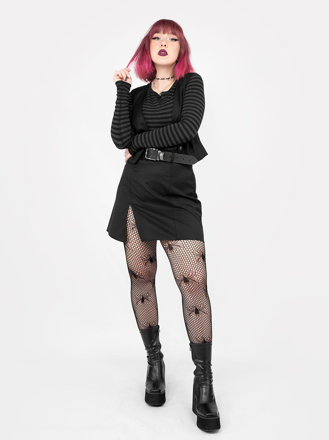 Coven Mini Slit Skirt