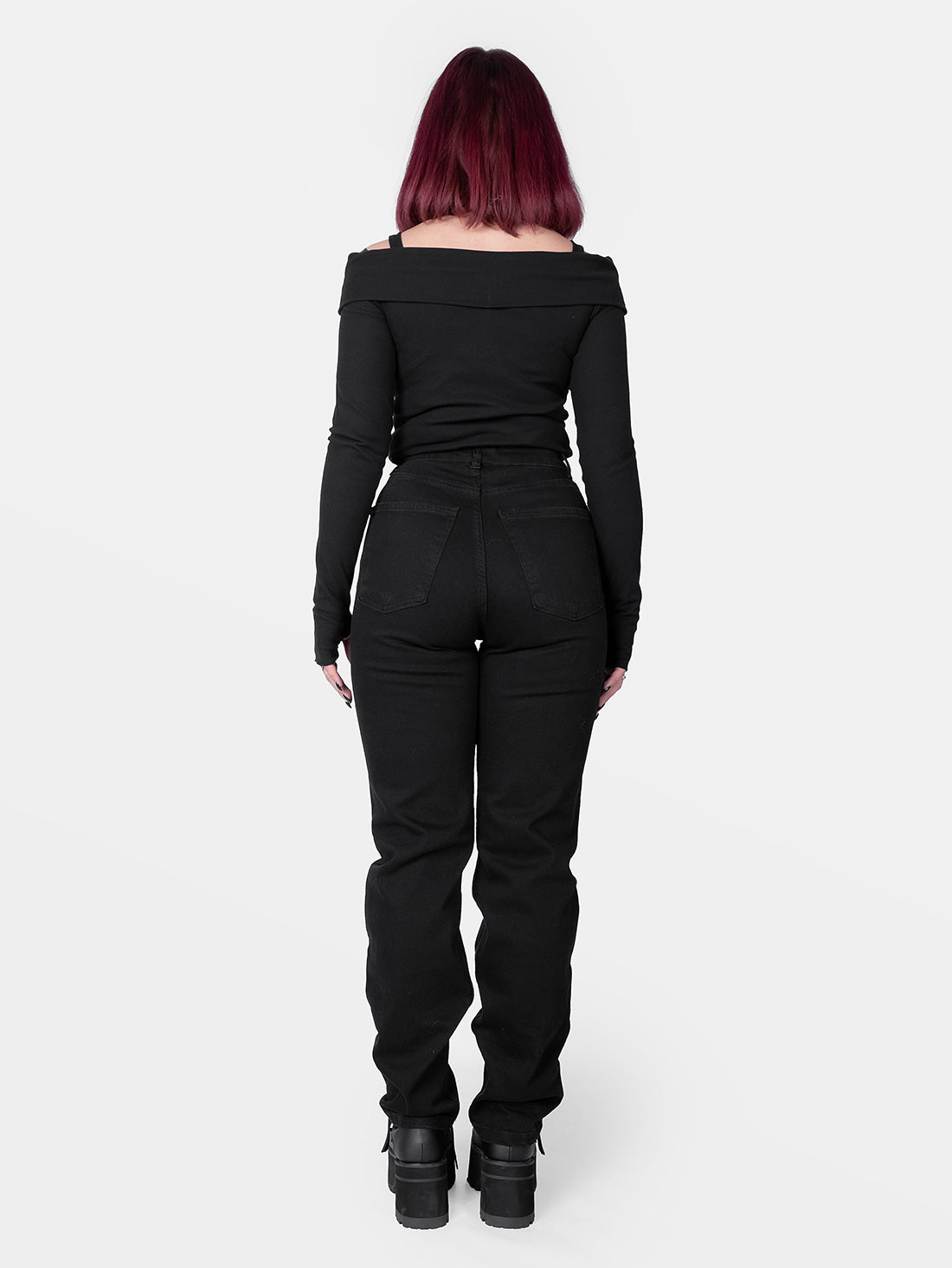 Sinister Straight Leg Embroidered Jeans