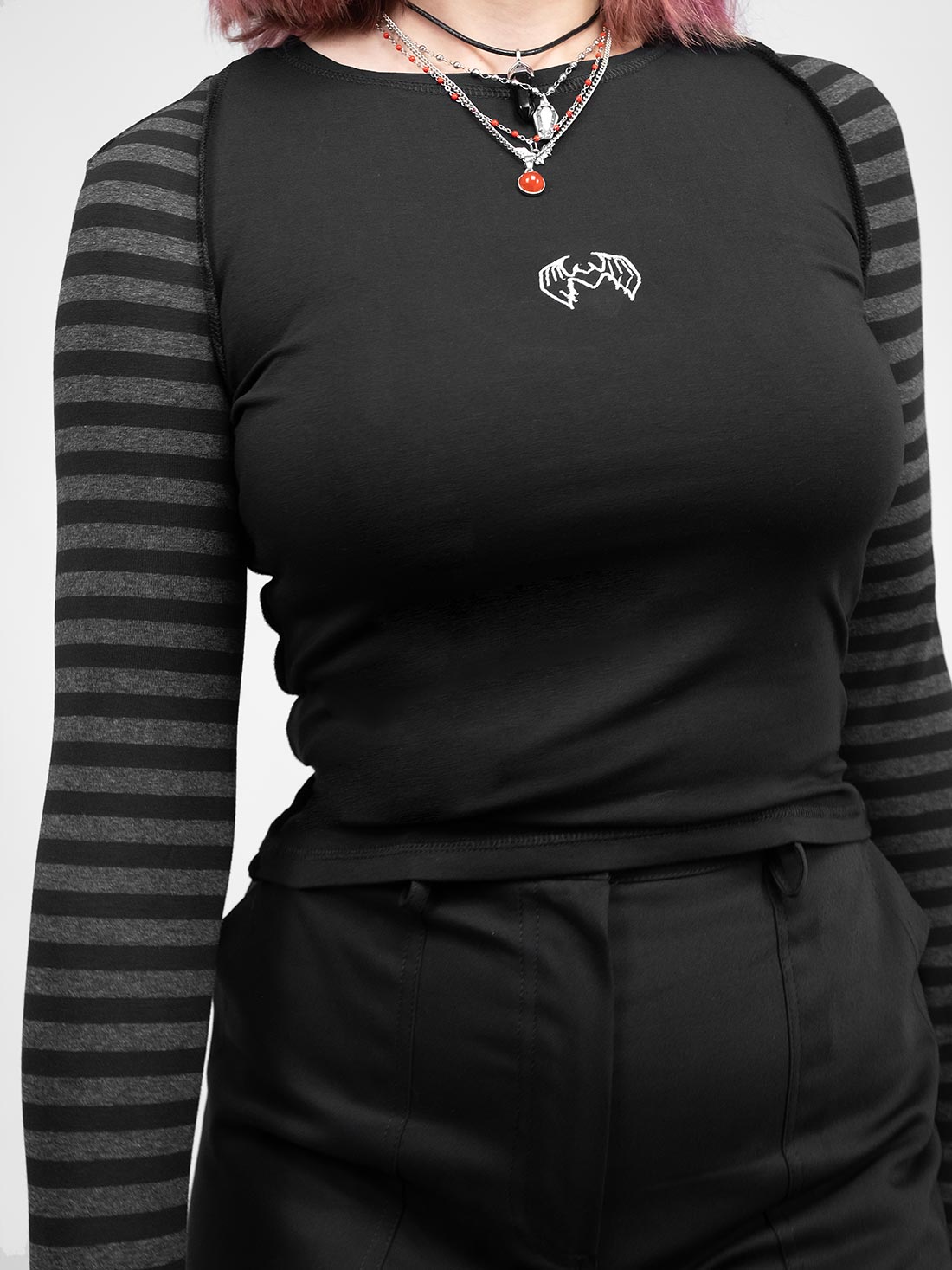 Nightcall Longsleeve top with embroidery