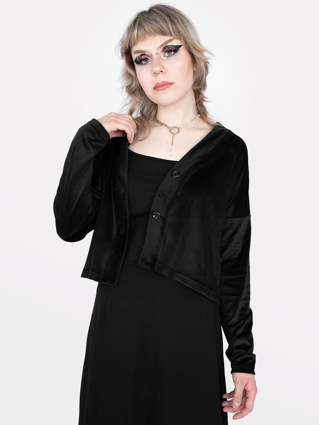 Occult Velour Cardigan