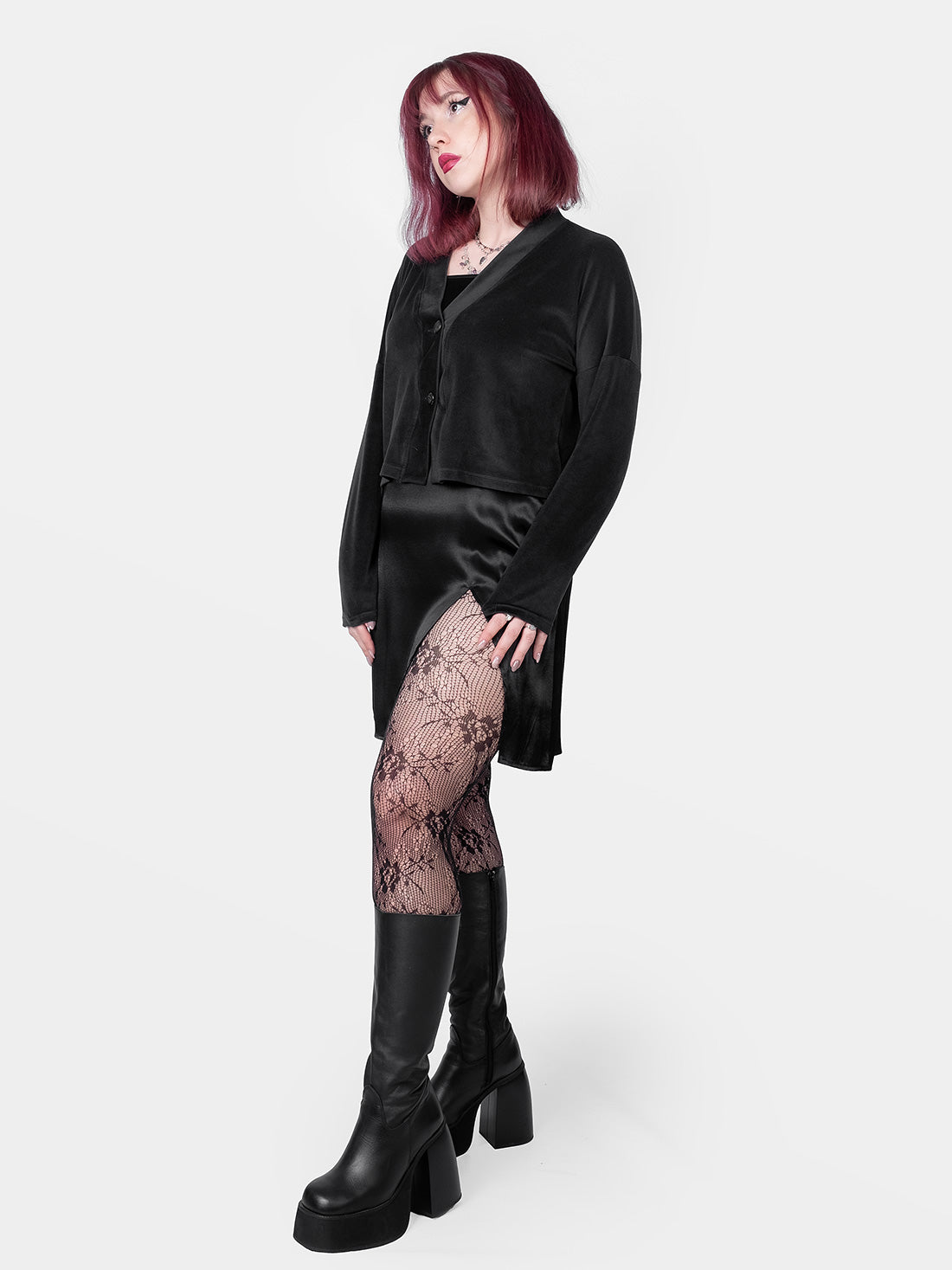 Occult Velour Cardigan