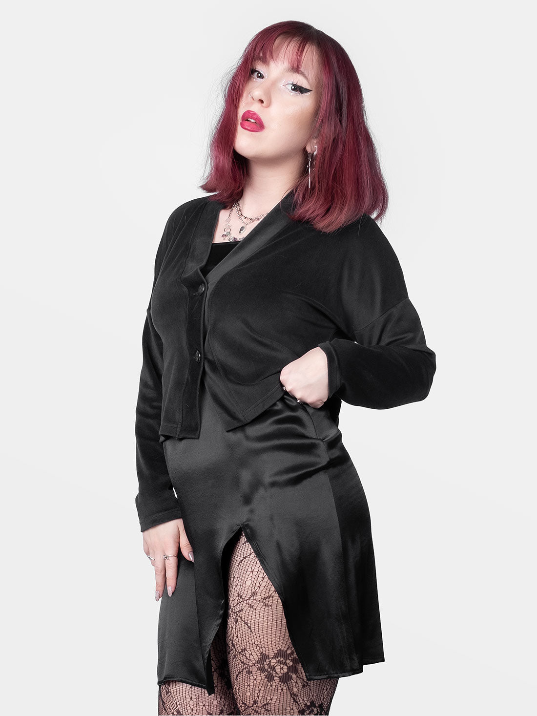 Occult Velour Cardigan