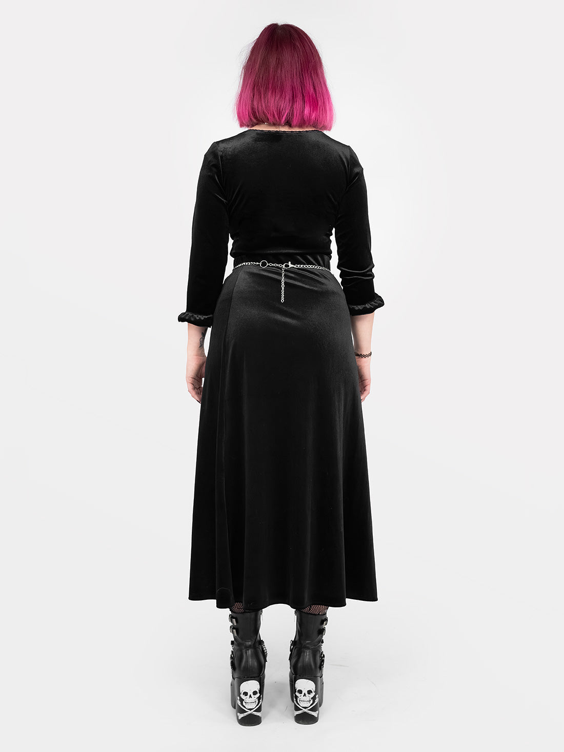 Hestia Velvet Midaxi Skirt