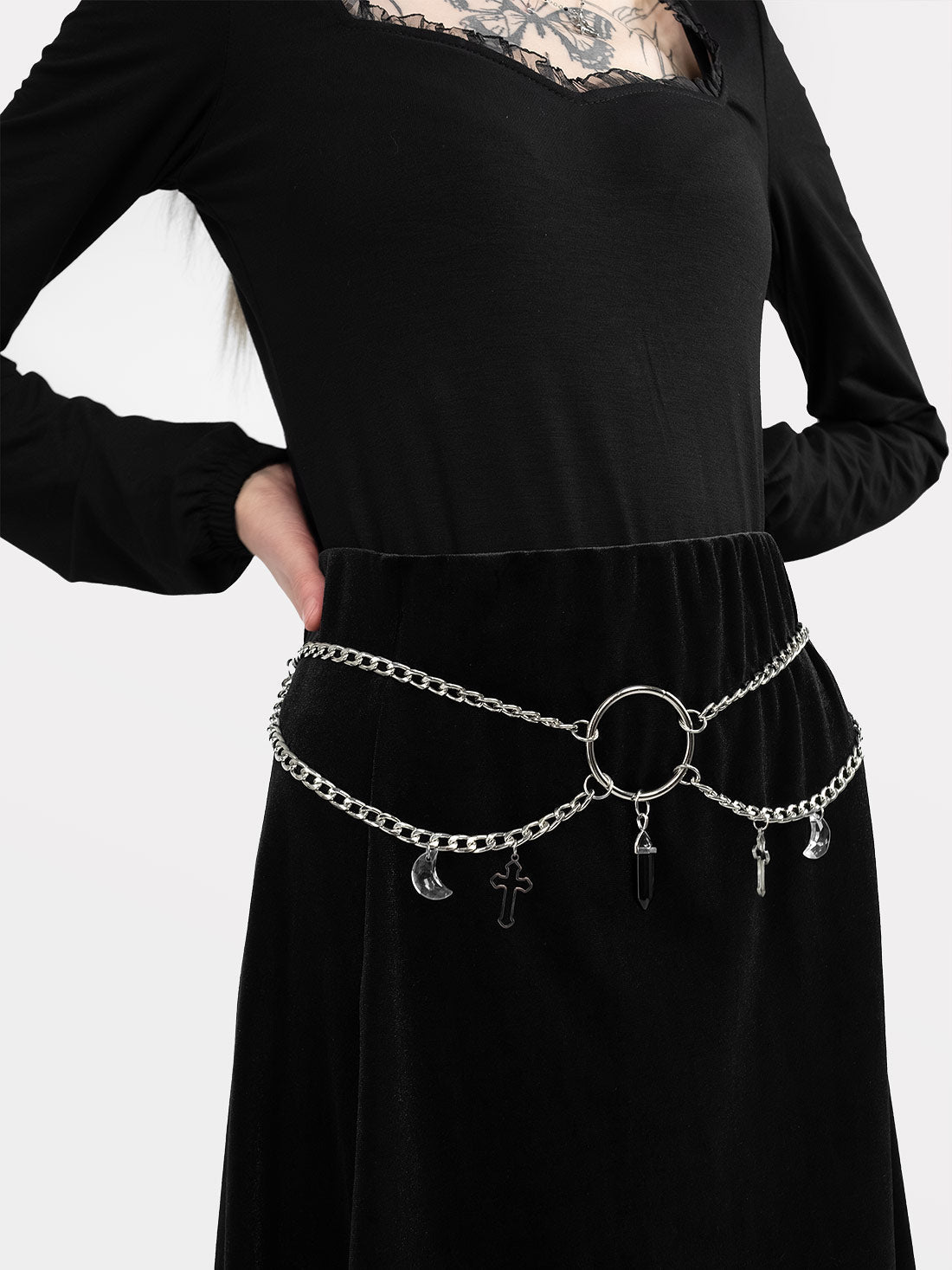 Hestia Velvet Midaxi Skirt