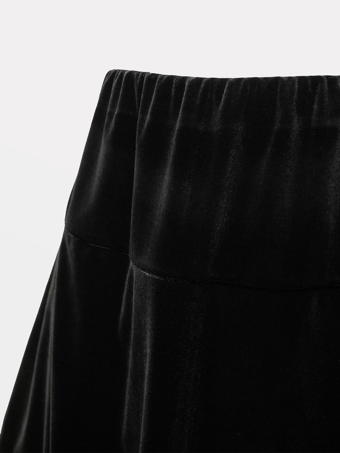 Afterdark Velvet Mini Skirt With Lace