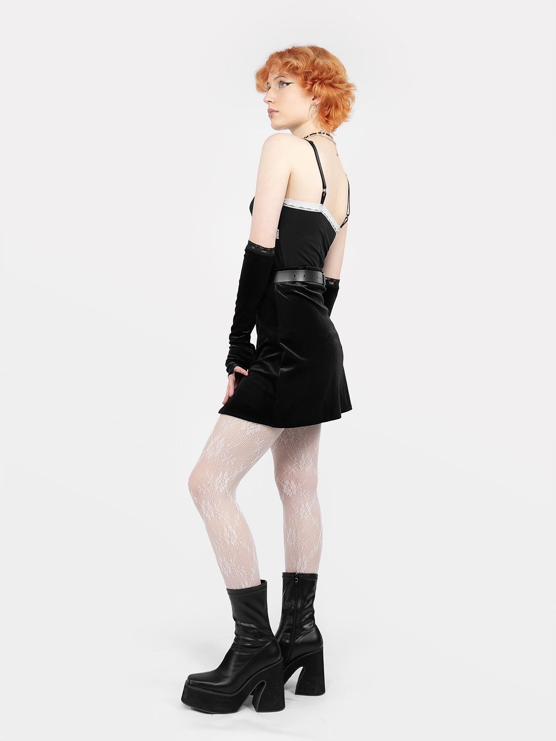 Agony Velvet Mini Skirt