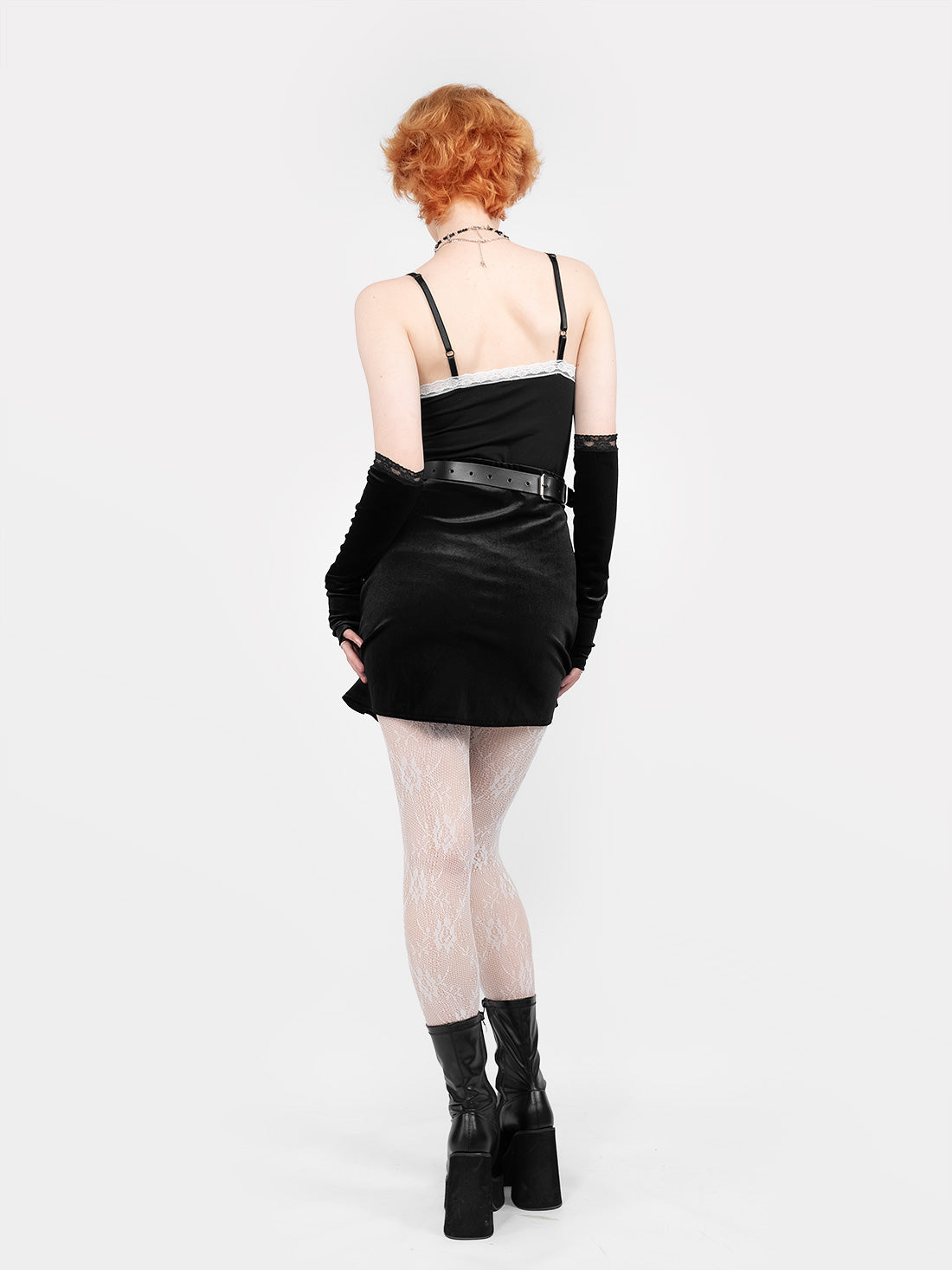 Agony Velvet Mini Skirt