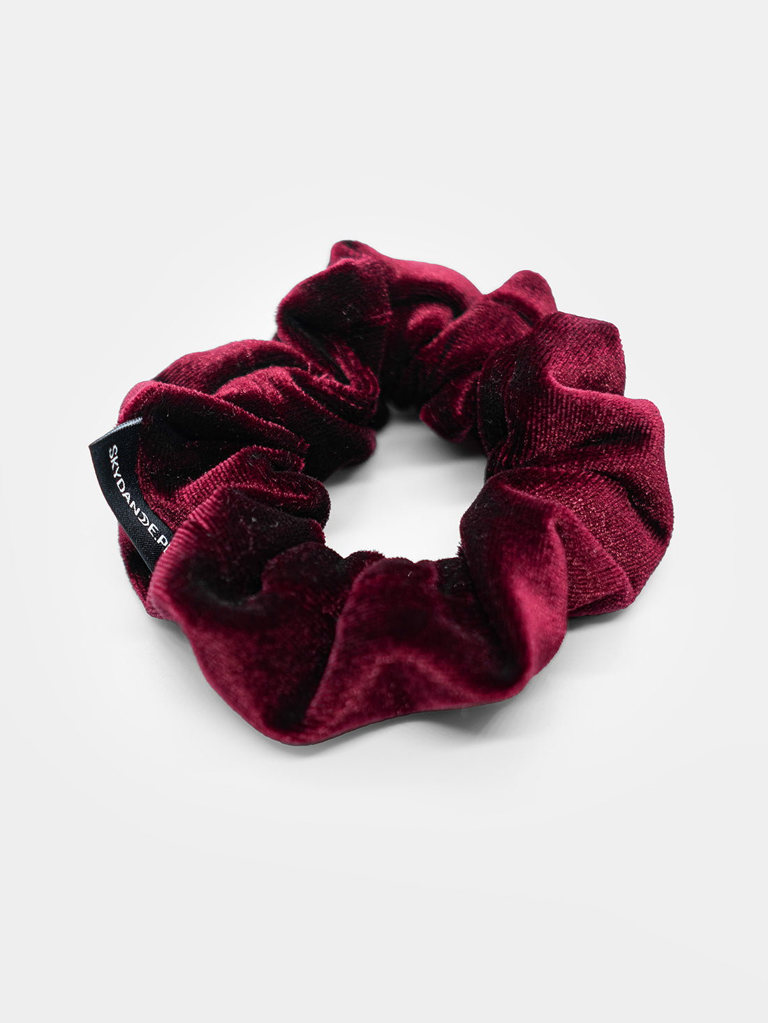 Burgundy Velvet Scrunchie