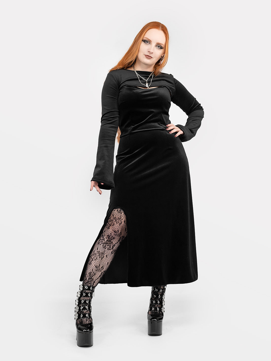 Anathema Velvet Midaxi Dress