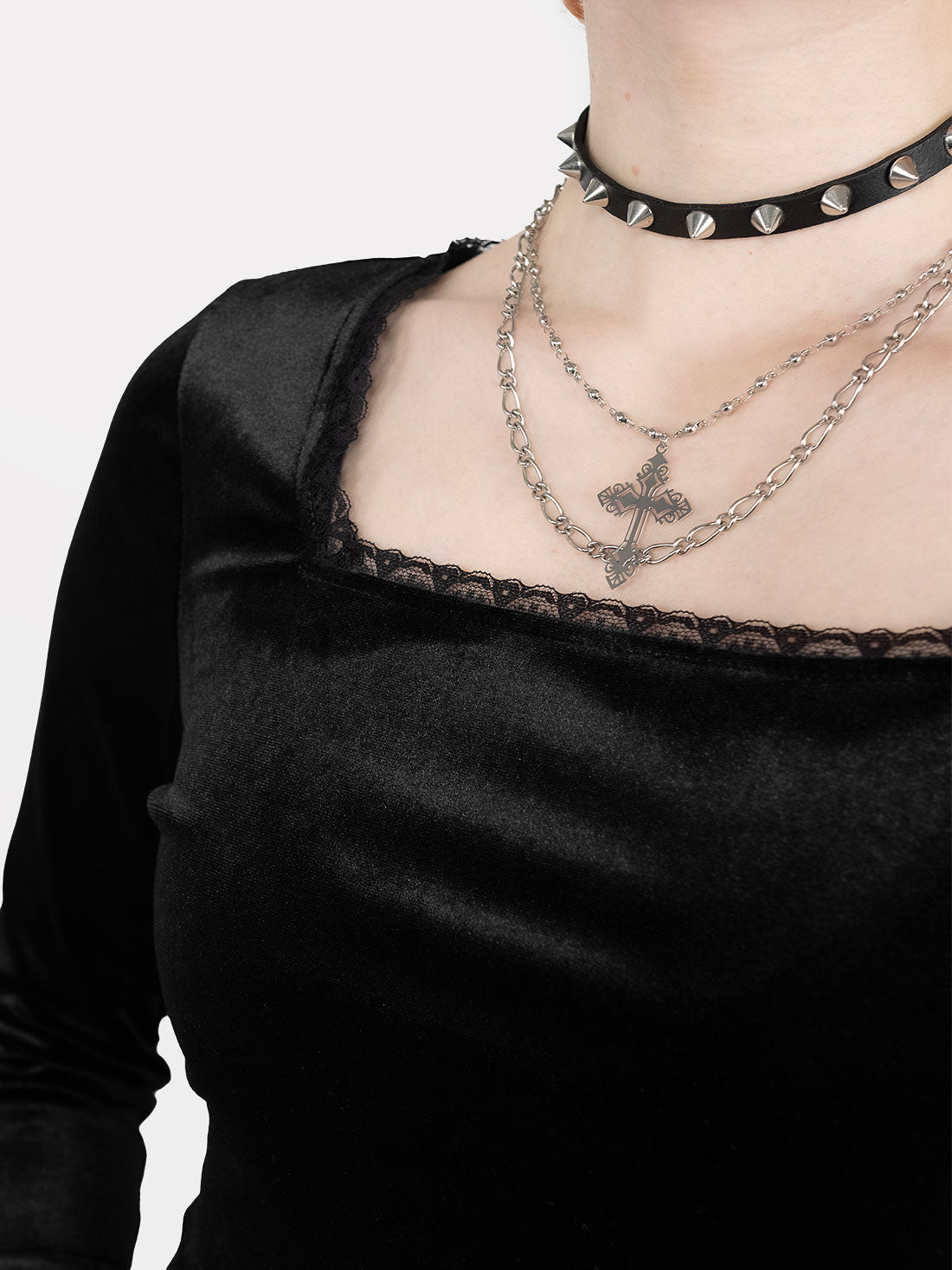Morticia Velvet Top