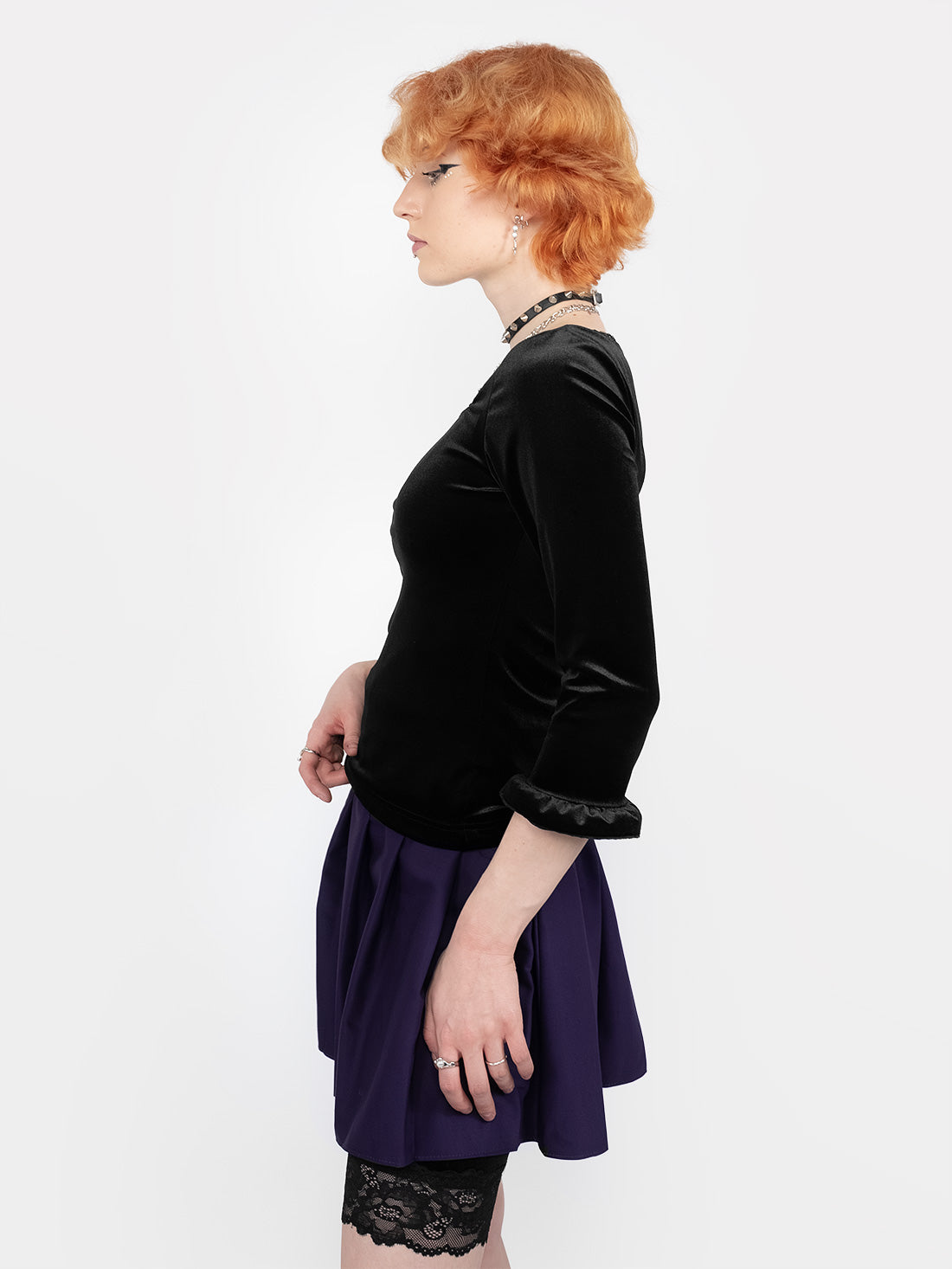 Morticia Velvet Top