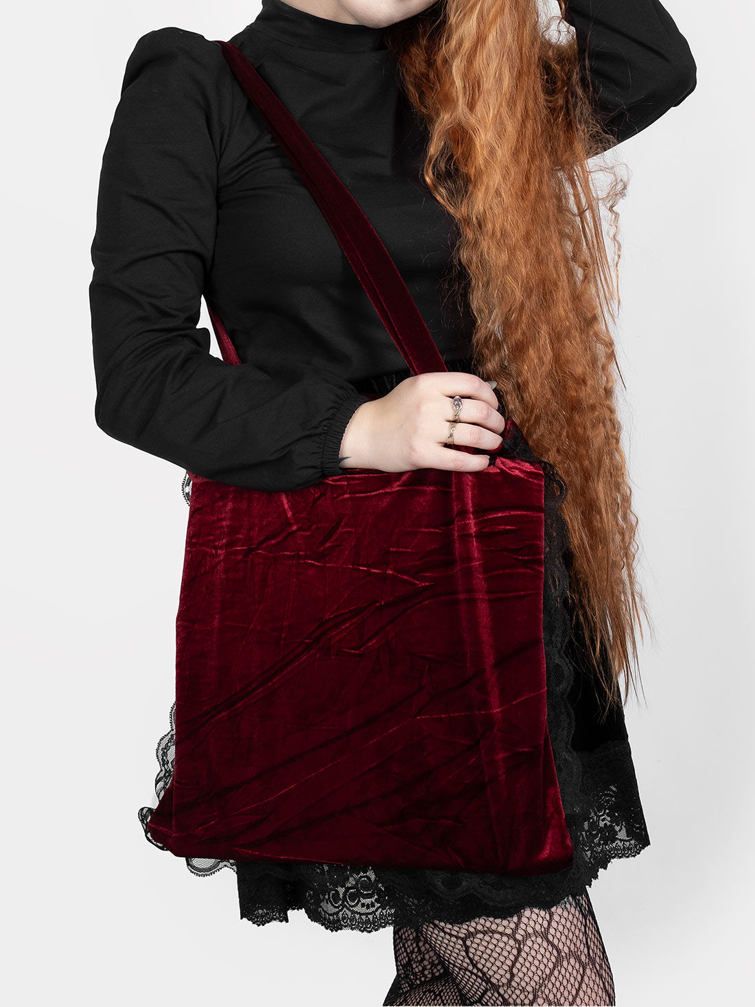 Velvet Burgundy Zero Waste Tote Bag