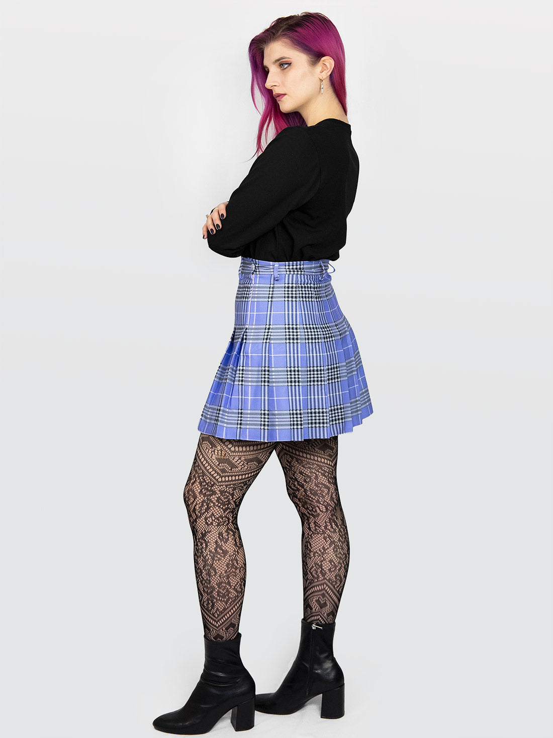 Violet Plaid Tennis Skirt