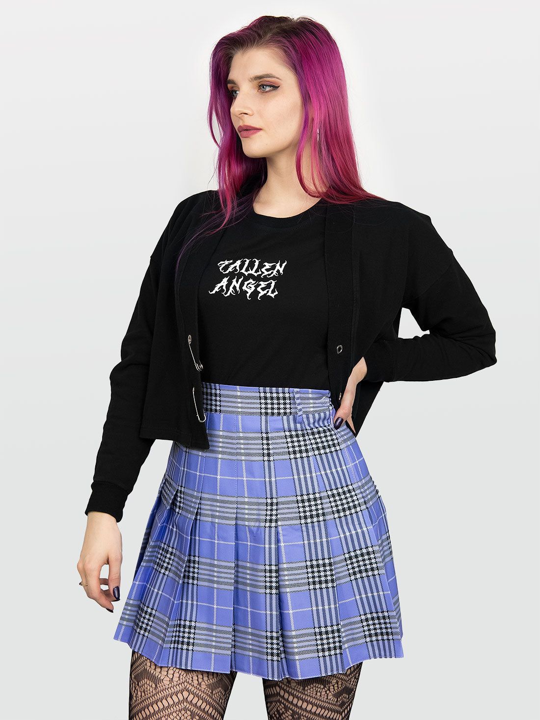 Violet Plaid Tennis Skirt