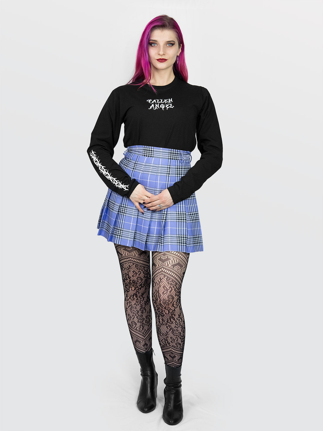 Violet Plaid Tennis Skirt