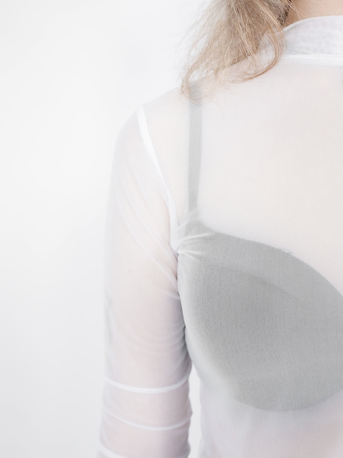 White Mesh Top