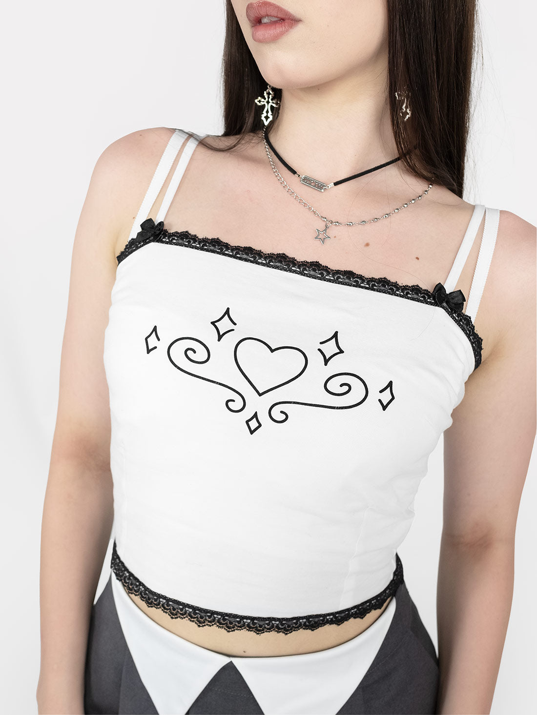 Molly White Top With Lace