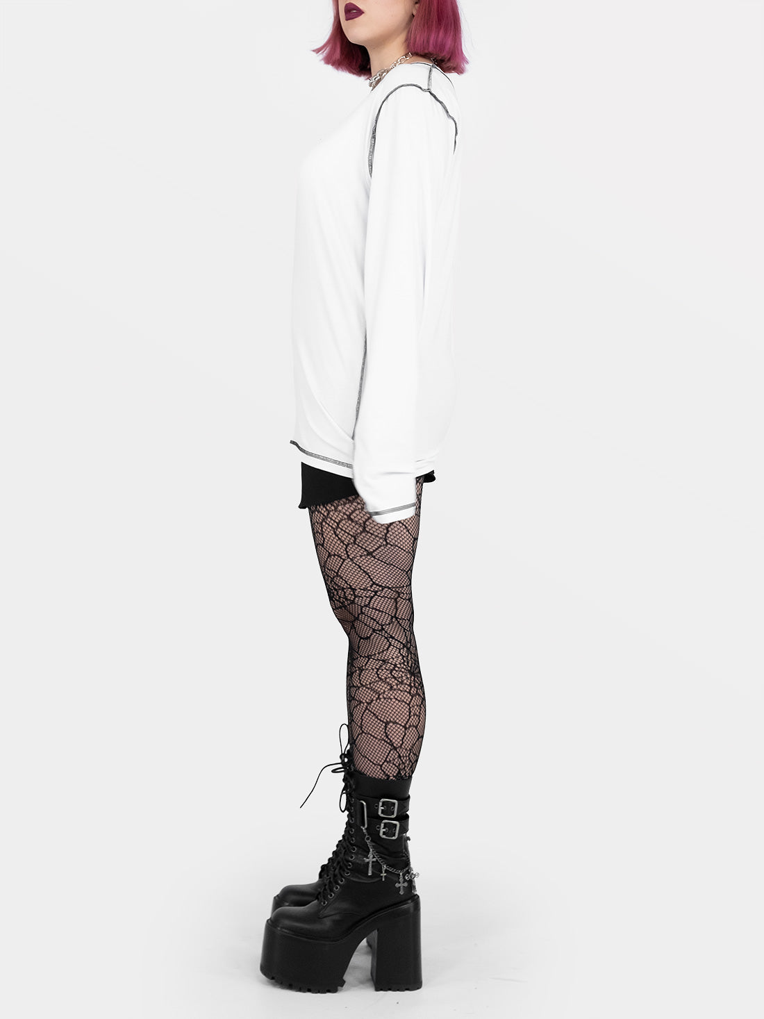 Skully White Embroidered Longsleeve