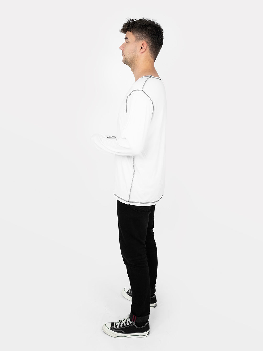 Skully White Embroidered Longsleeve