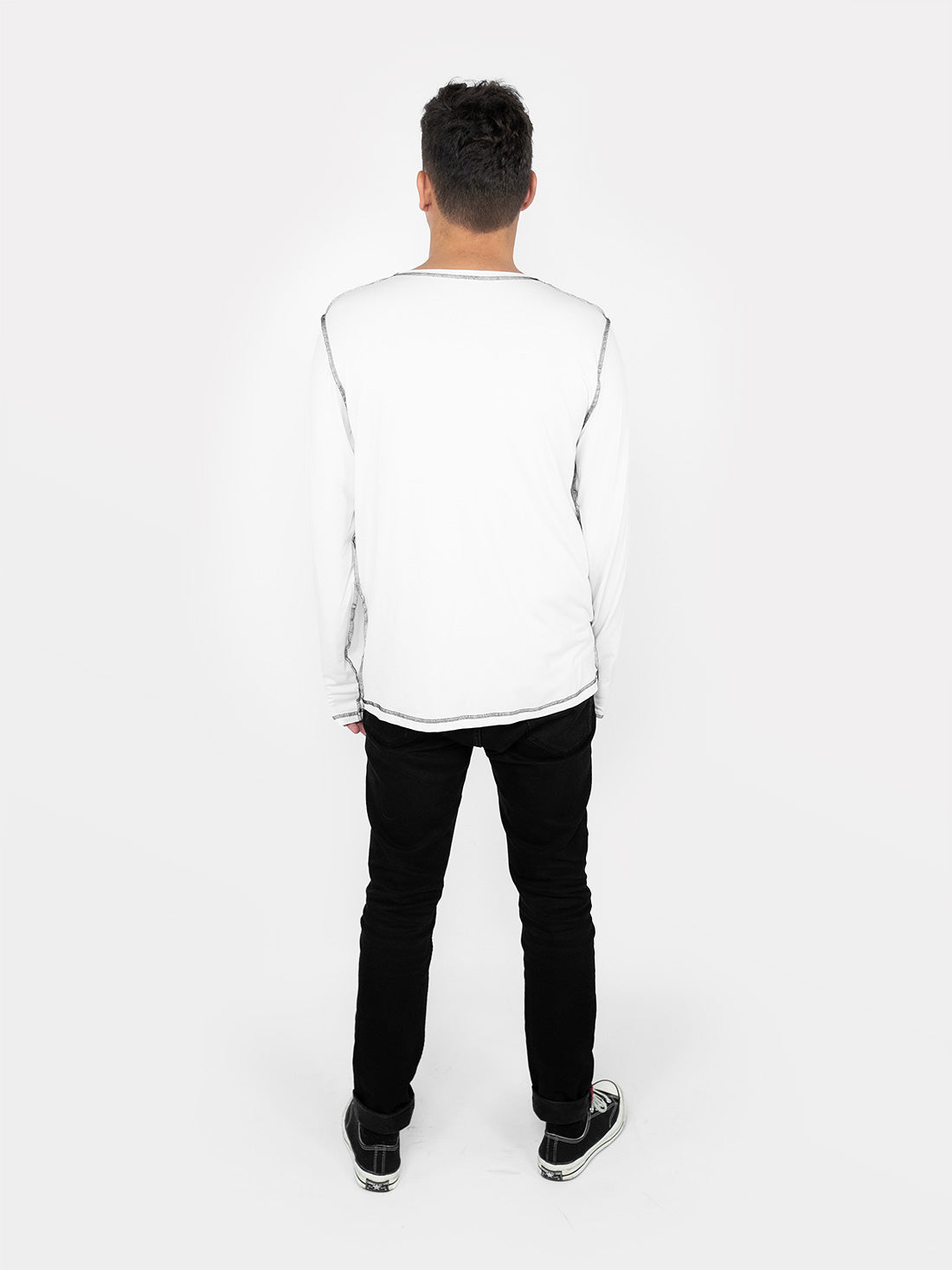 Skully White Embroidered Longsleeve