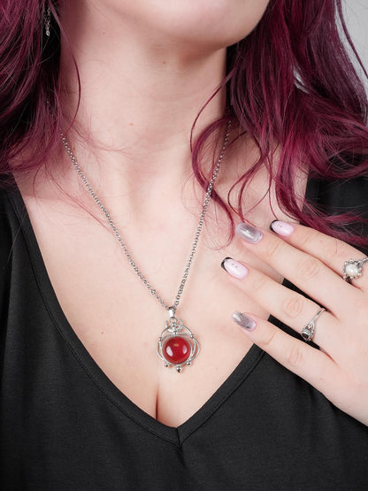 Bloodlust Red Agate Necklace