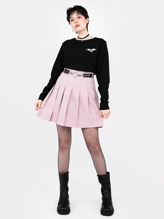 TALL Dusty Pink Tennis Belt Skirt