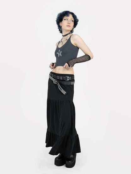 Oblivion Ruffled Maxi Skirt