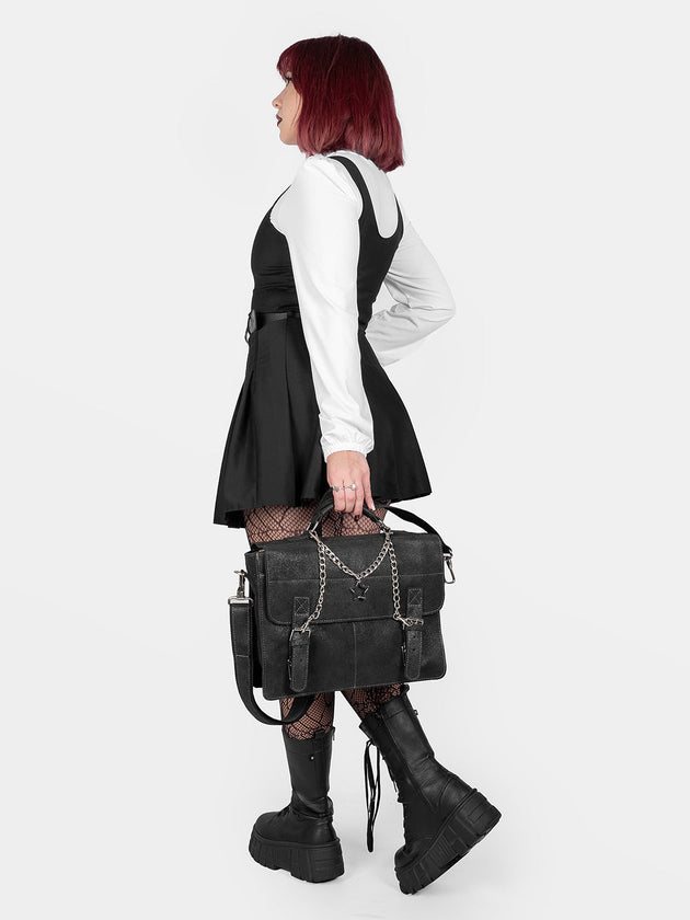 Starlight Leather Messenger Bag