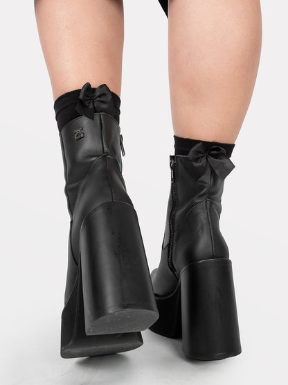 Black Ribbon Socks