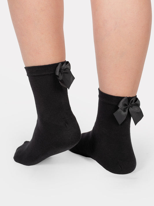 Black Ribbon Socks