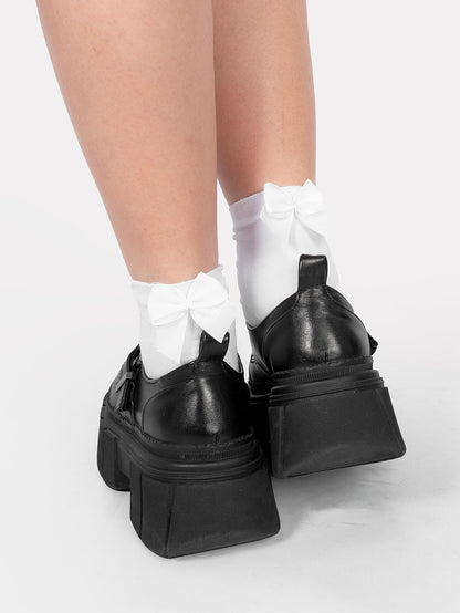 White Ribbon Socks