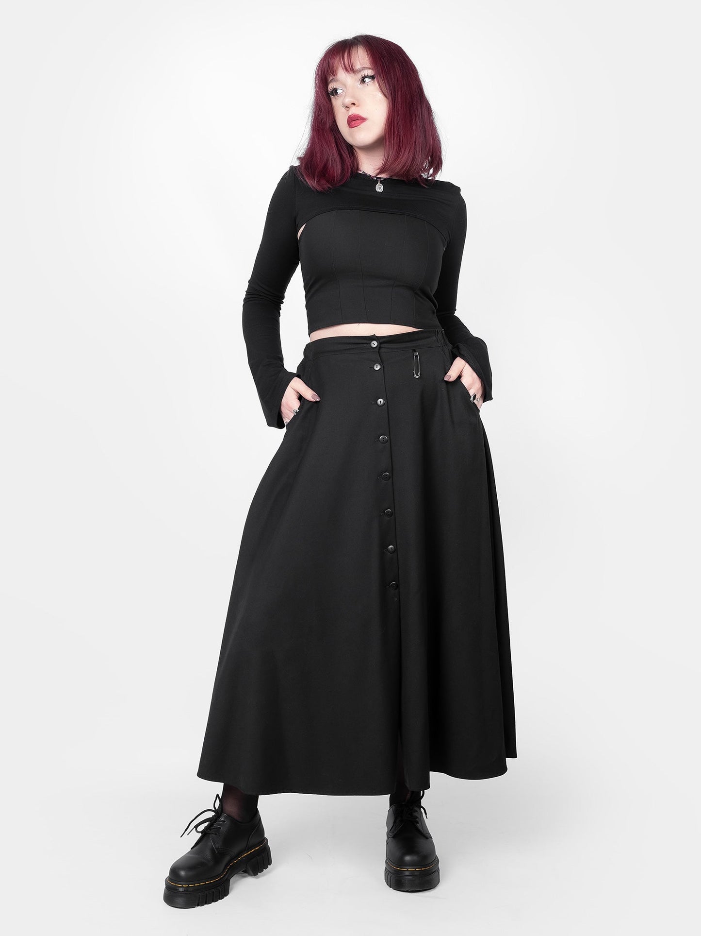 Beatrice Button Up Maxi Skirt