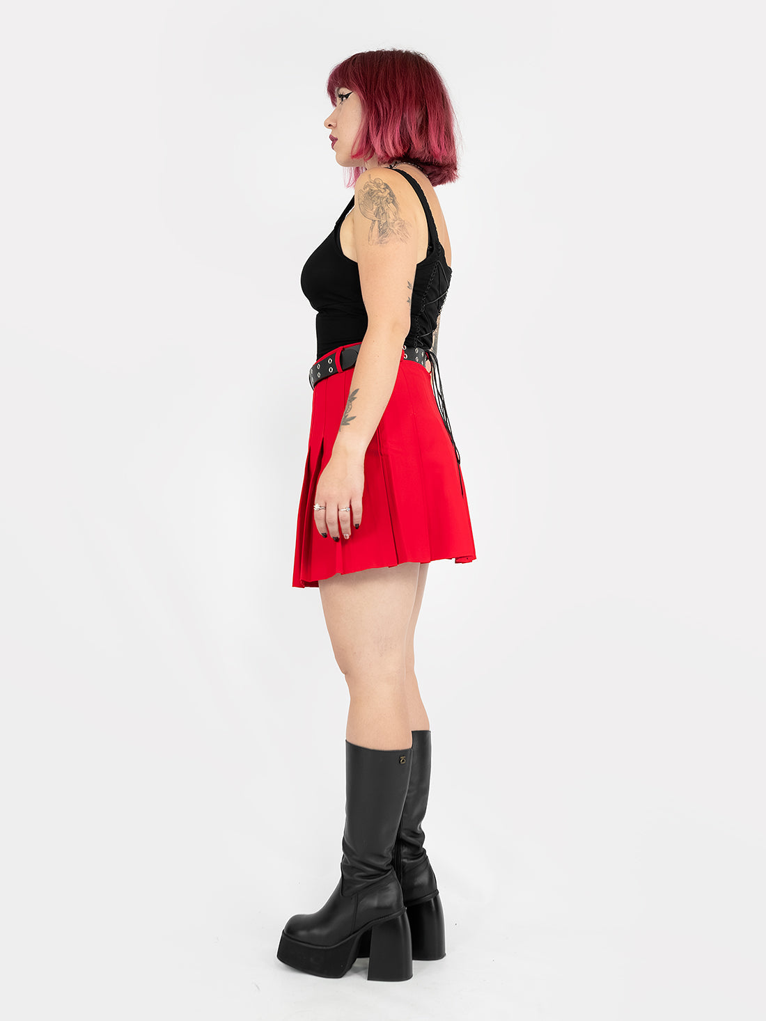 Red Tennis Skirt
