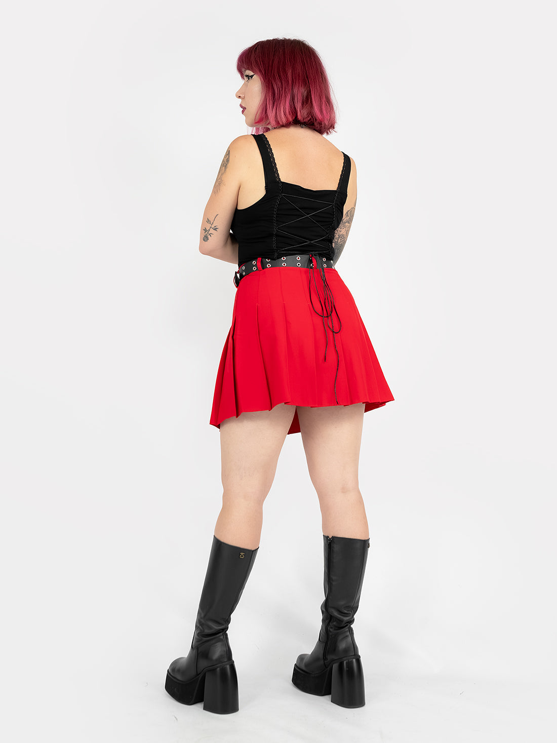 Red Tennis Skirt